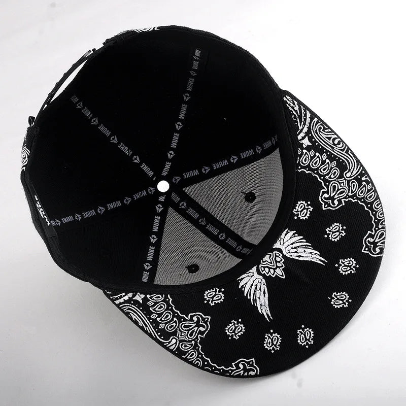 New Snapback Baseball Hat Ten Times Embroidery Adjustable Hats  for Youth Men Women Fashion Cap Flat Trend Street Dance Caps