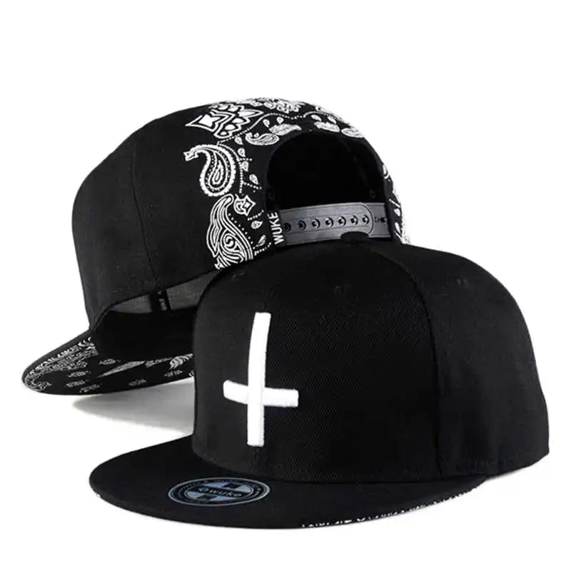 New Snapback Baseball Hat Ten Times Embroidery Adjustable Hats  for Youth Men Women Fashion Cap Flat Trend Street Dance Caps