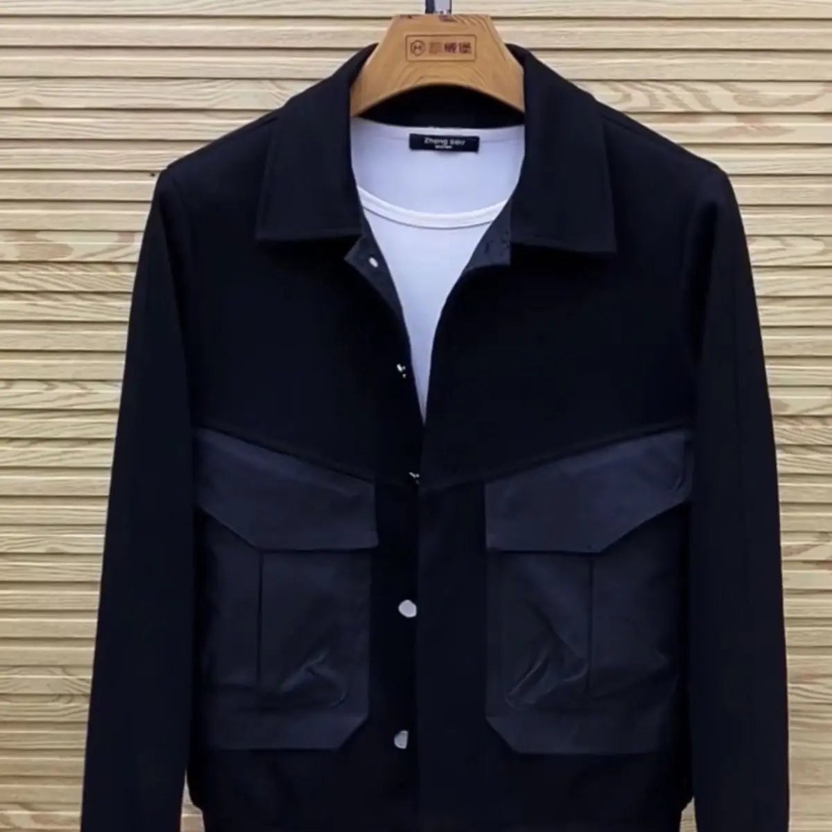 men clothing Spring and Autumn Washed Denim Suit Fashion Brand Jacket Korean Overalls Men's Casual Slim Black Two-Piece Suit