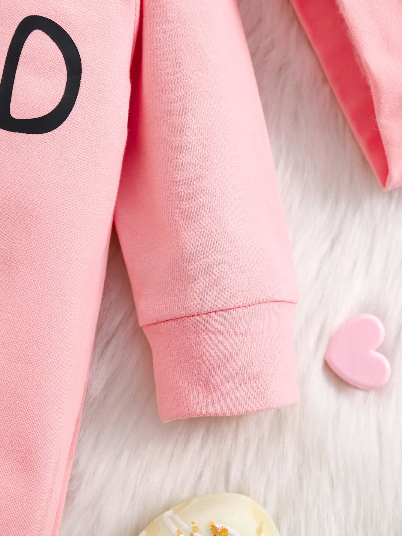 Newborn Baby Girl Romper with Hat, Cartoon Print Cotton Long Sleeve Infant Jumpsuit, Soft Breathable One-Piece Outfit for 3-12M