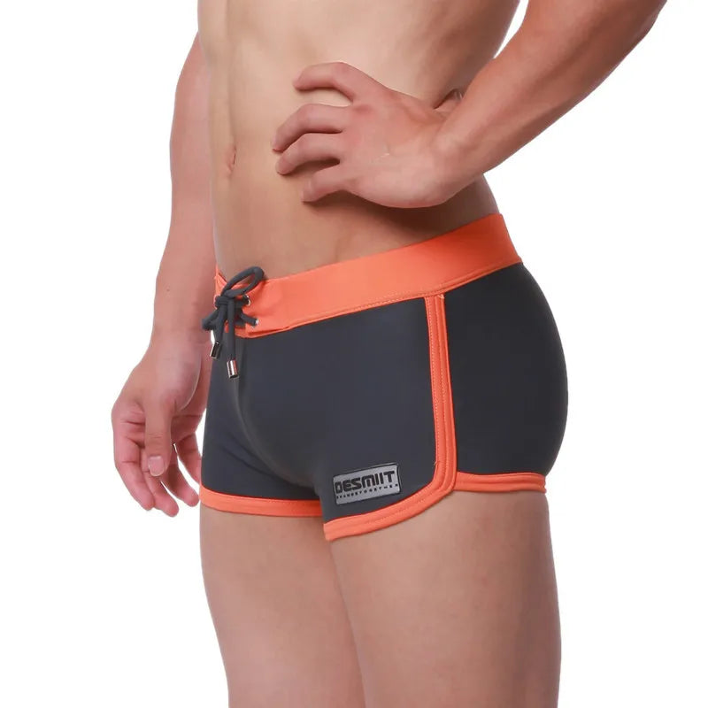 Summer Beach Mens Swimming Shorts For Men Swim Trunks Bermuda Surf Gym Swimwear Boxer Briefs Sexy Man Swimsuit Desmiit Zwembroek