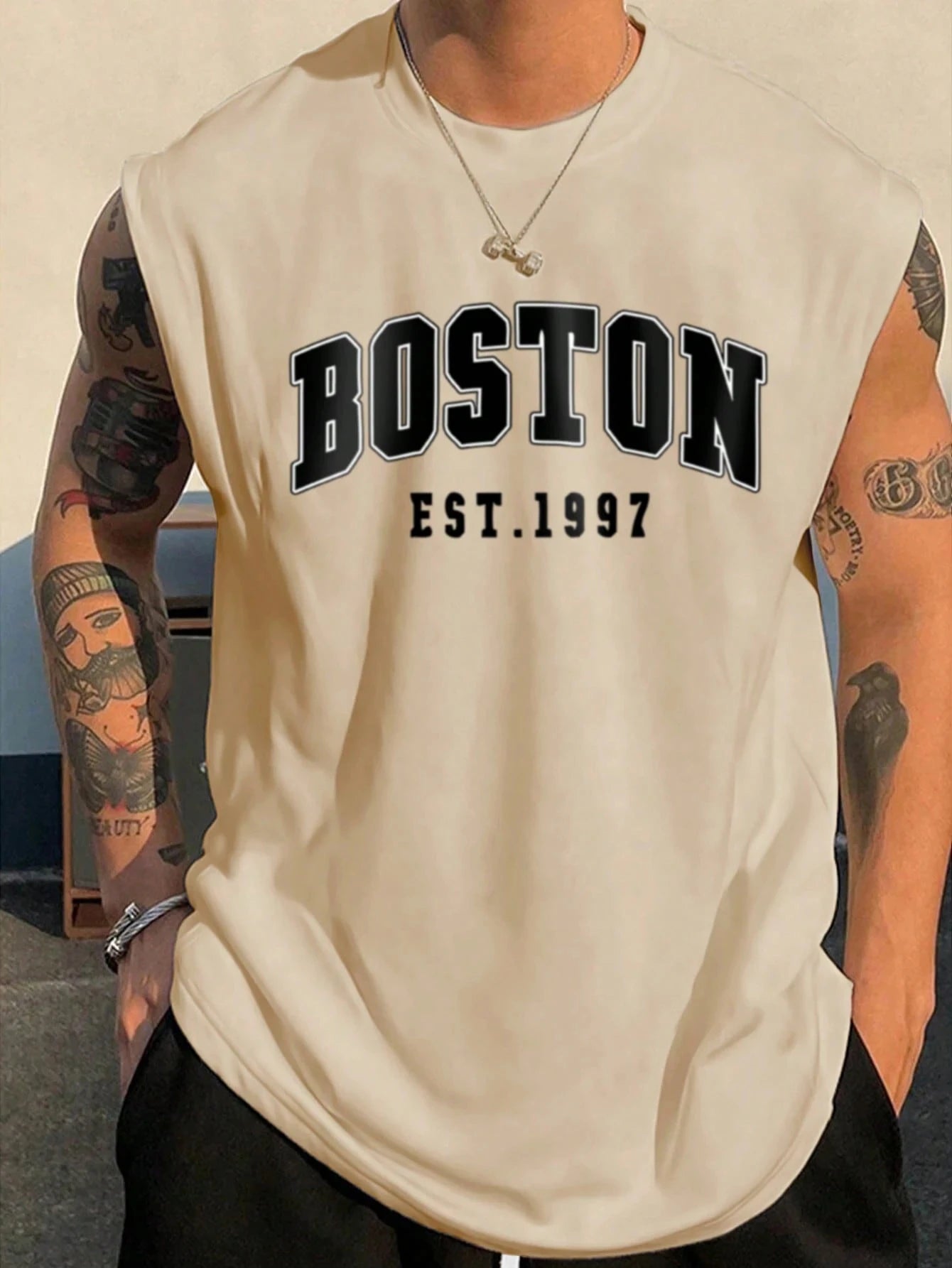 Men's Sleeveless T Shirt Minimalist Tank Top Suitable For Summer Outdoor Street Basketball Jersey Sports Men's Man Clothing Tees