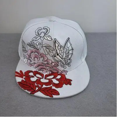 Men Flat Hat Hip Hop Snapback Fancy Rivet Baseball Caps Street Dance Trendy K-pop Hat Embroidered Street Headwear