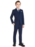 Boys Suits Colorful Formal Suits 4 Piece Slim Fit Dresswear Suit Set Jacket Vest Pants and Tie）School Uniforms