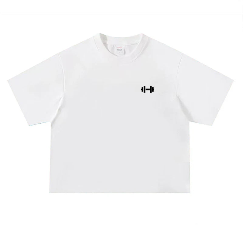 Oversized Boxy Fit Dropped Shoulders Running T-shirts Mens Cotton Heavyweight Half Sleeve Sports T Shirts Casual Gym Clothing
