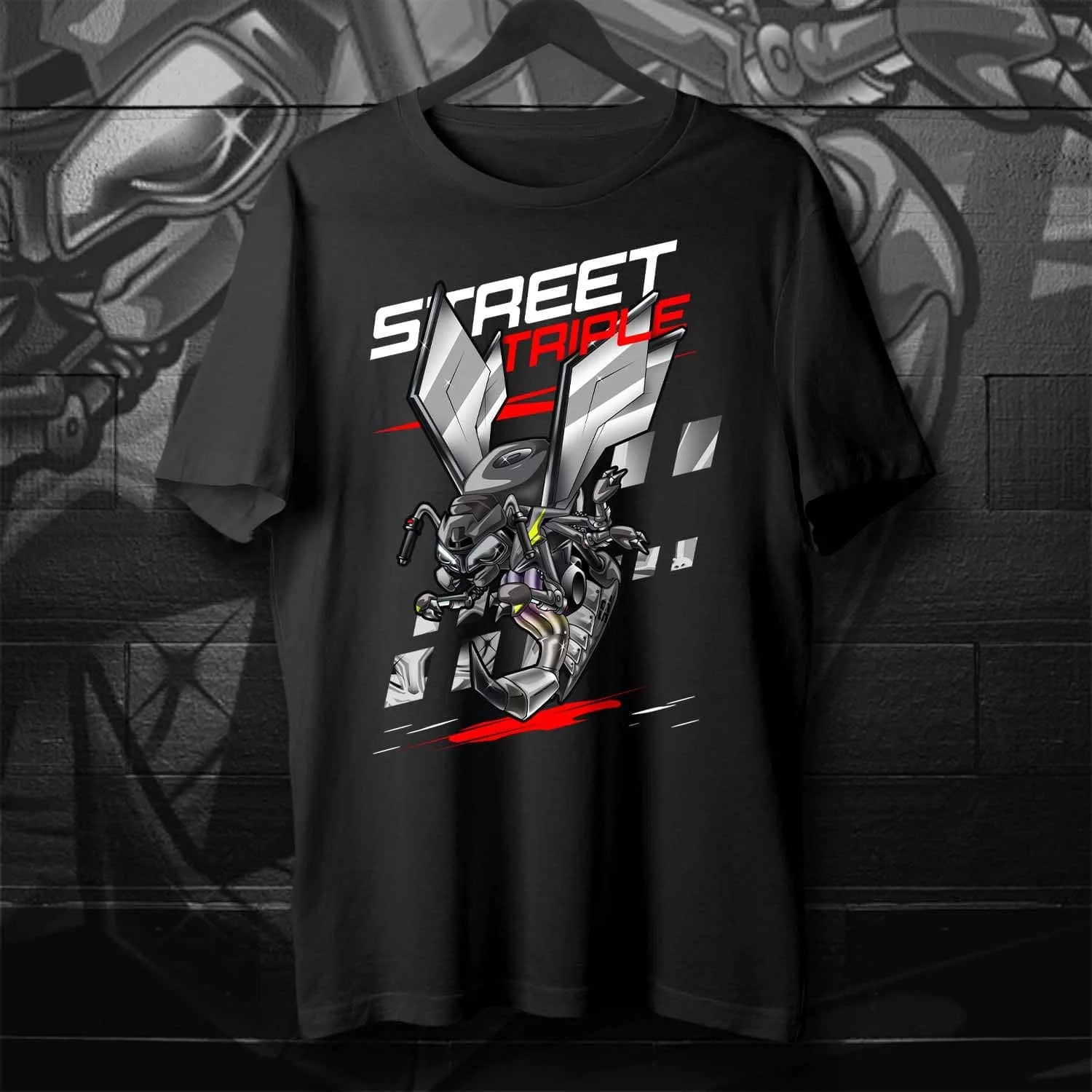 Classic Motorcycle Street Triple 765 R/RS Wasp Inspiration T-Shirt 100% Cotton O-Neck Summer Short Sleeve Casual Mens T-shirt
