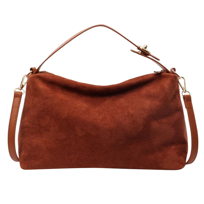 Advanced Retro Bag for Women's 2025 New Textured Frosted Shoulder Bag with Small Capacity Crossbody Commuting Tote Bag Summer