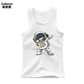 2024 Toddler Kid Clothes Summer Cotton Vest Top Boys Sleeveless Cartoon Dabbing Astronaut T-shirt Children Singlets