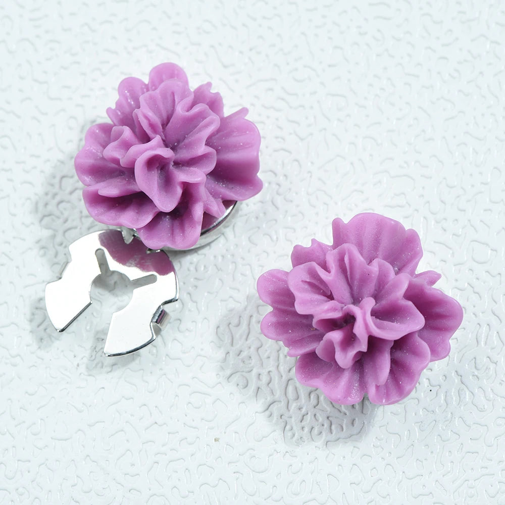 ICEYY Elegant Women's Shirts Cufflinks  Clusterflower Button Covers Set Womens Shirt Cufflinks for Tux Shirt Decoration