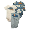 2026 Newborn Baby Clothes Set Soft Cotton Bodysuits+Pants 3Pcs/Lot Baby Boy Outfits InFant Cartoon Baby Clothing Set 6-24M
