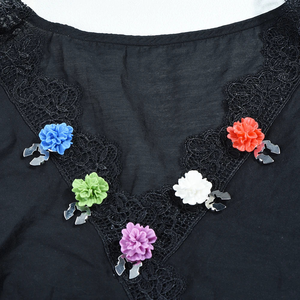 ICEYY Elegant Women's Shirts Cufflinks  Clusterflower Button Covers Set Womens Shirt Cufflinks for Tux Shirt Decoration
