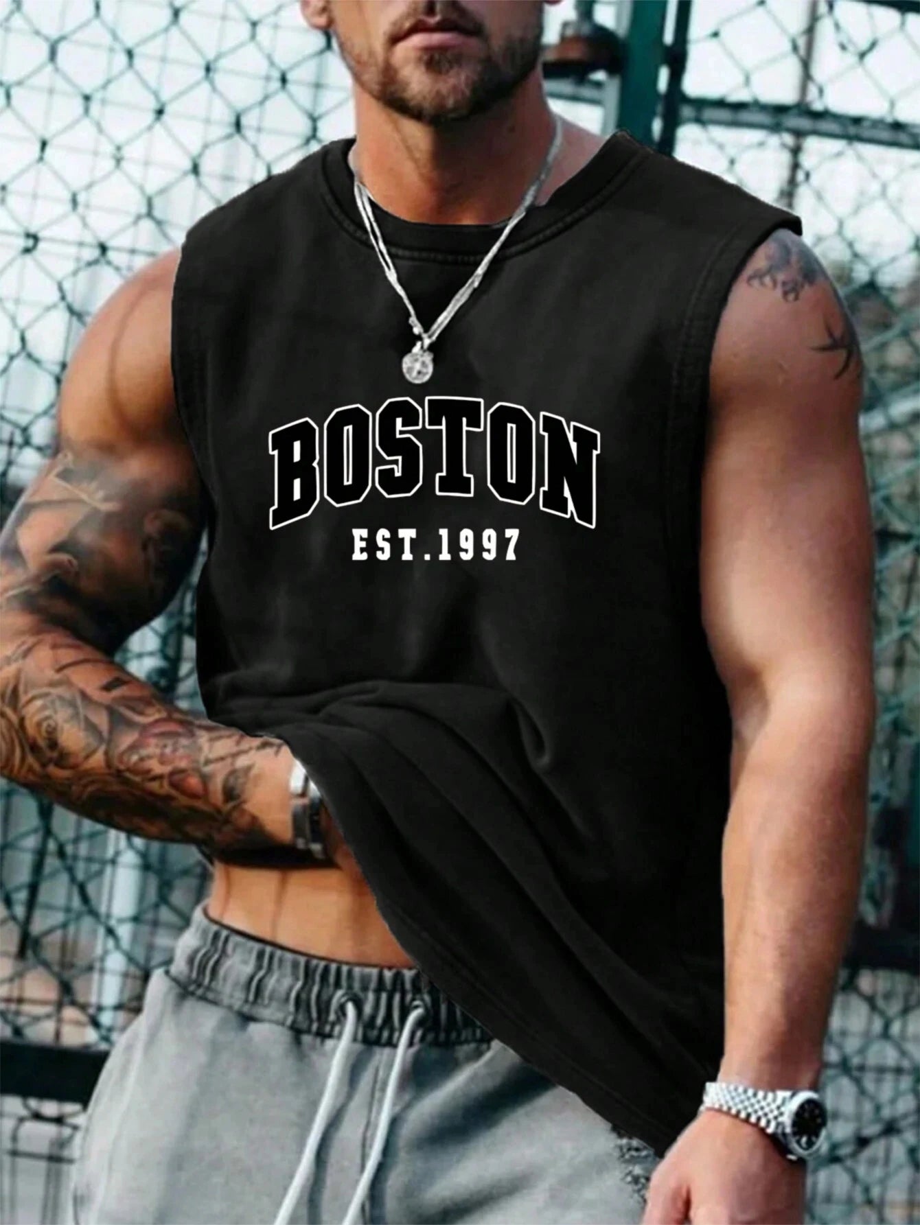 Men's Sleeveless T Shirt Minimalist Tank Top Suitable For Summer Outdoor Street Basketball Jersey Sports Men's Man Clothing Tees
