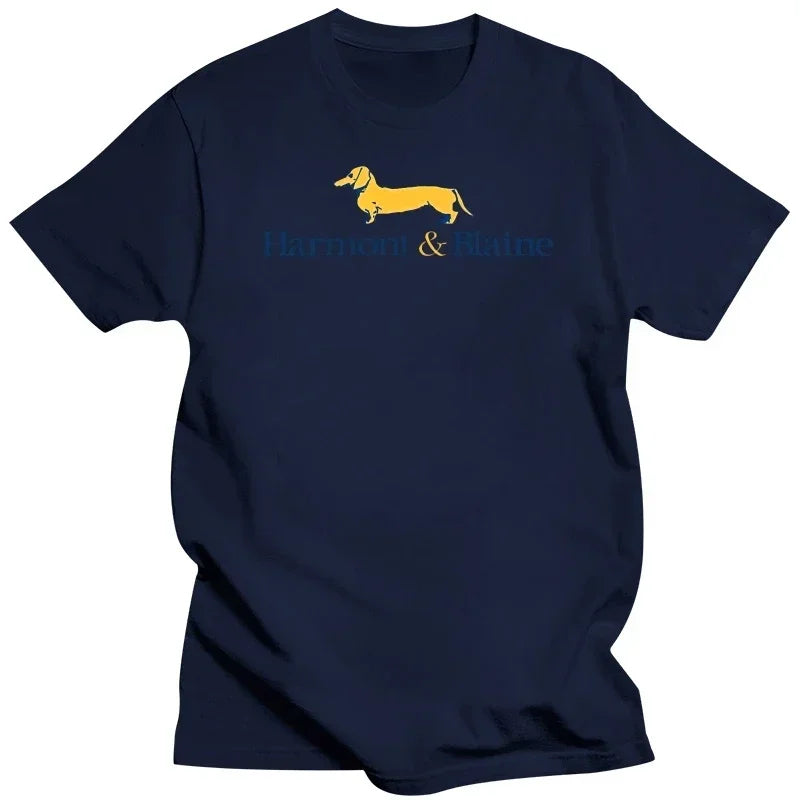 Mens New  Clothing Summer  Cotton  Men Fashion Cotton T Shirts Harmont   Blaine Logo Man Casual Short Sleeve Tops Black