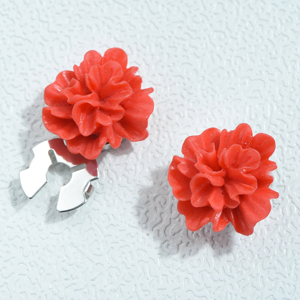 ICEYY Elegant Women's Shirts Cufflinks  Clusterflower Button Covers Set Womens Shirt Cufflinks for Tux Shirt Decoration