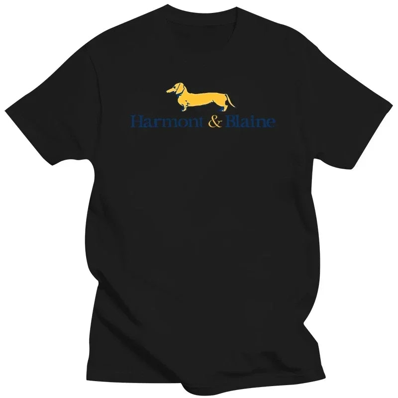Mens New  Clothing Summer  Cotton  Men Fashion Cotton T Shirts Harmont   Blaine Logo Man Casual Short Sleeve Tops Black