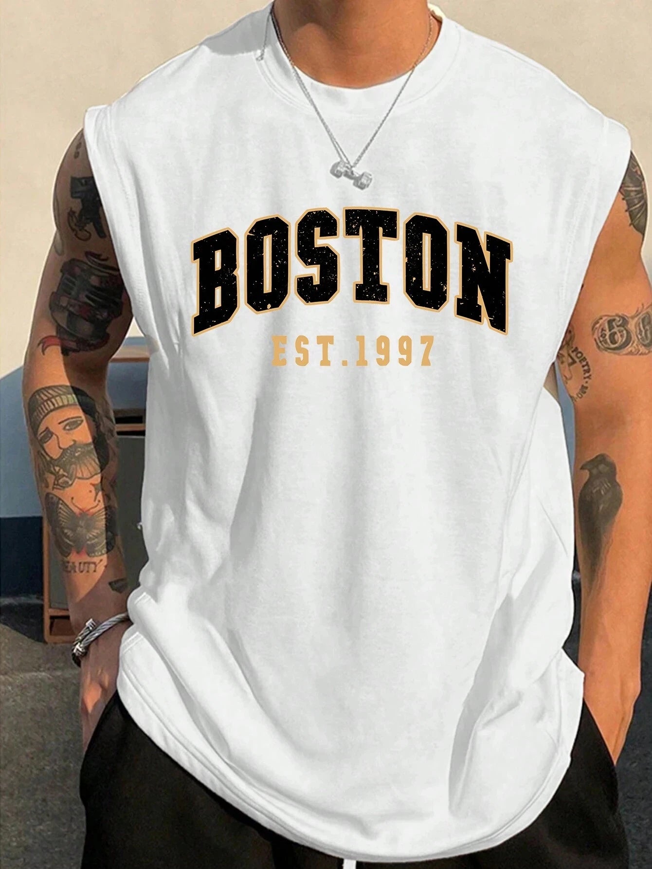 Men's Sleeveless T Shirt Minimalist Tank Top Suitable For Summer Outdoor Street Basketball Jersey Sports Men's Man Clothing Tees