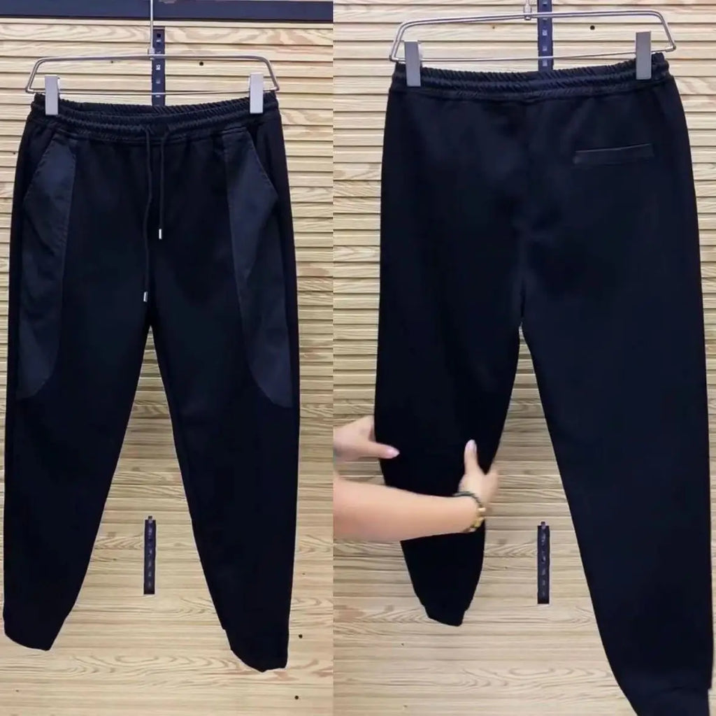 men clothing Spring and Autumn Washed Denim Suit Fashion Brand Jacket Korean Overalls Men's Casual Slim Black Two-Piece Suit
