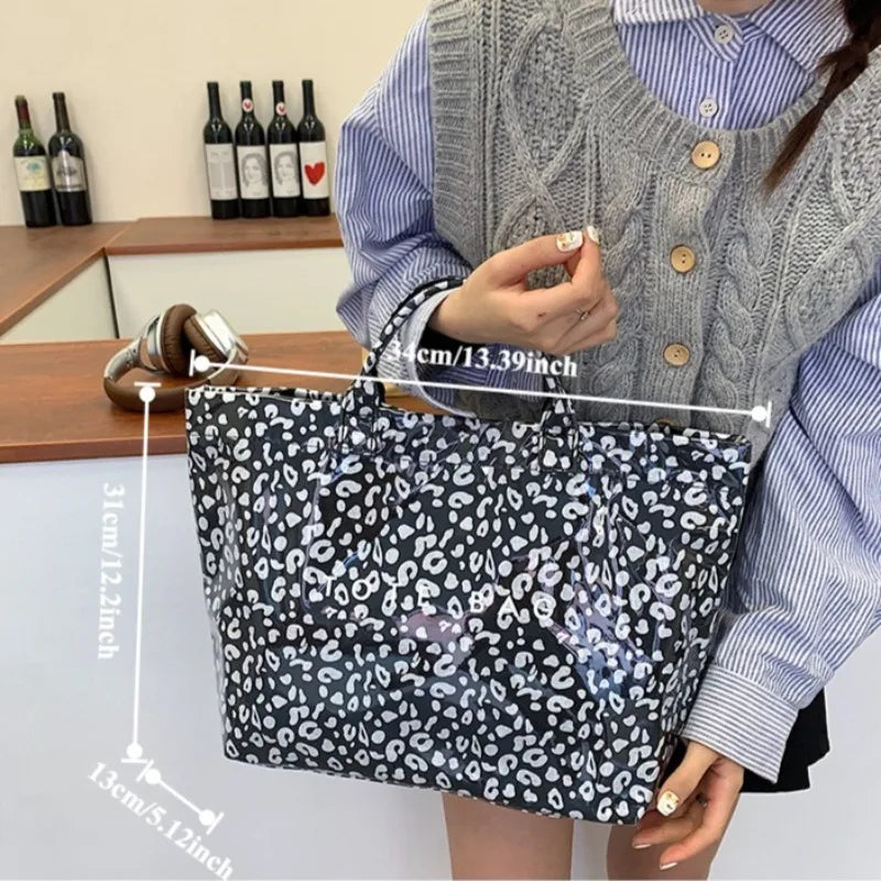 Leopard Print Women's Handbag Summer New Large-capacity Fashionable Tote Bag Fashionable Handbag Bags for Women Designer Bags
