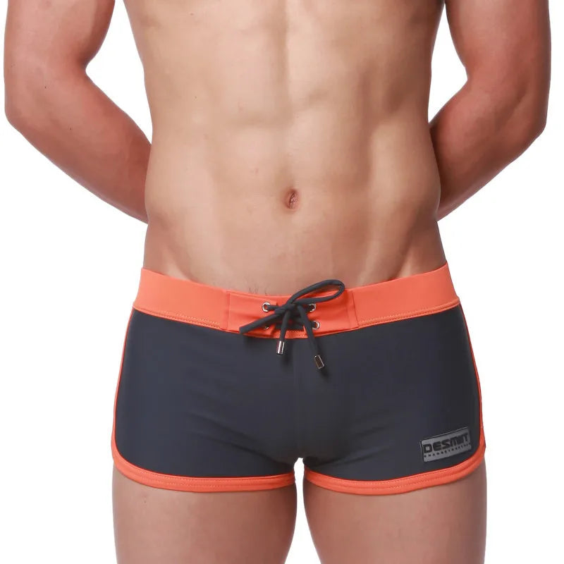 Summer Beach Mens Swimming Shorts For Men Swim Trunks Bermuda Surf Gym Swimwear Boxer Briefs Sexy Man Swimsuit Desmiit Zwembroek