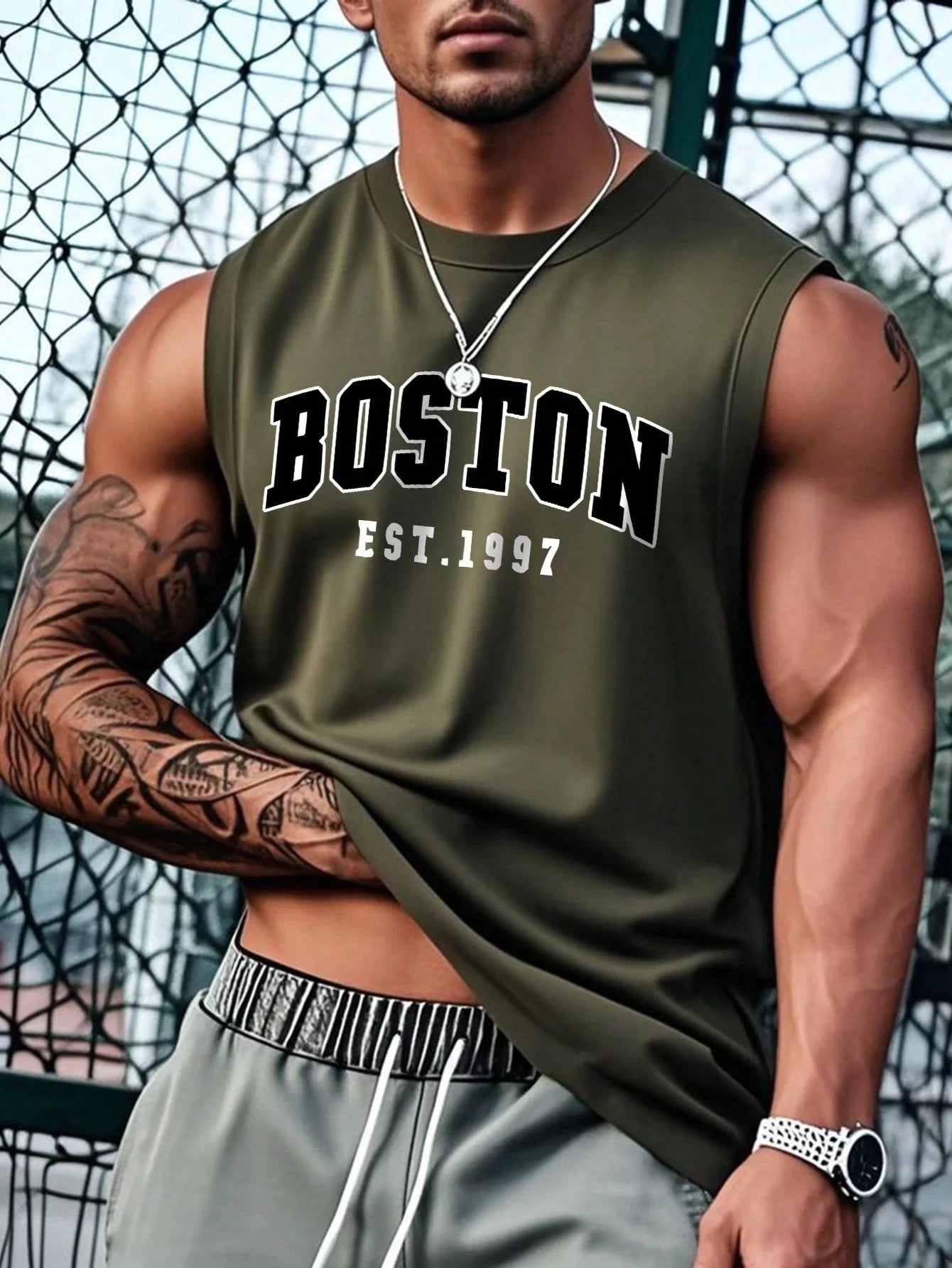 Men's Sleeveless T Shirt Minimalist Tank Top Suitable For Summer Outdoor Street Basketball Jersey Sports Men's Man Clothing Tees