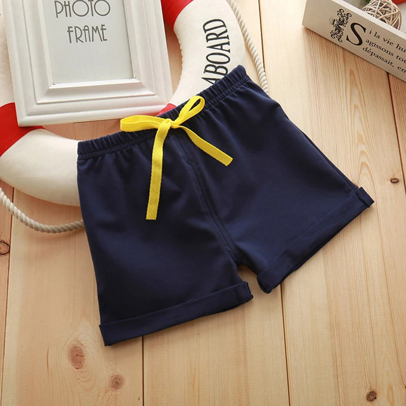 Red Black Pink White Baby Shorts Toddler Boys Girls Cotton Shorts Summer Kids Sport Short Pants Children's Clothing Outfits 1-7T
