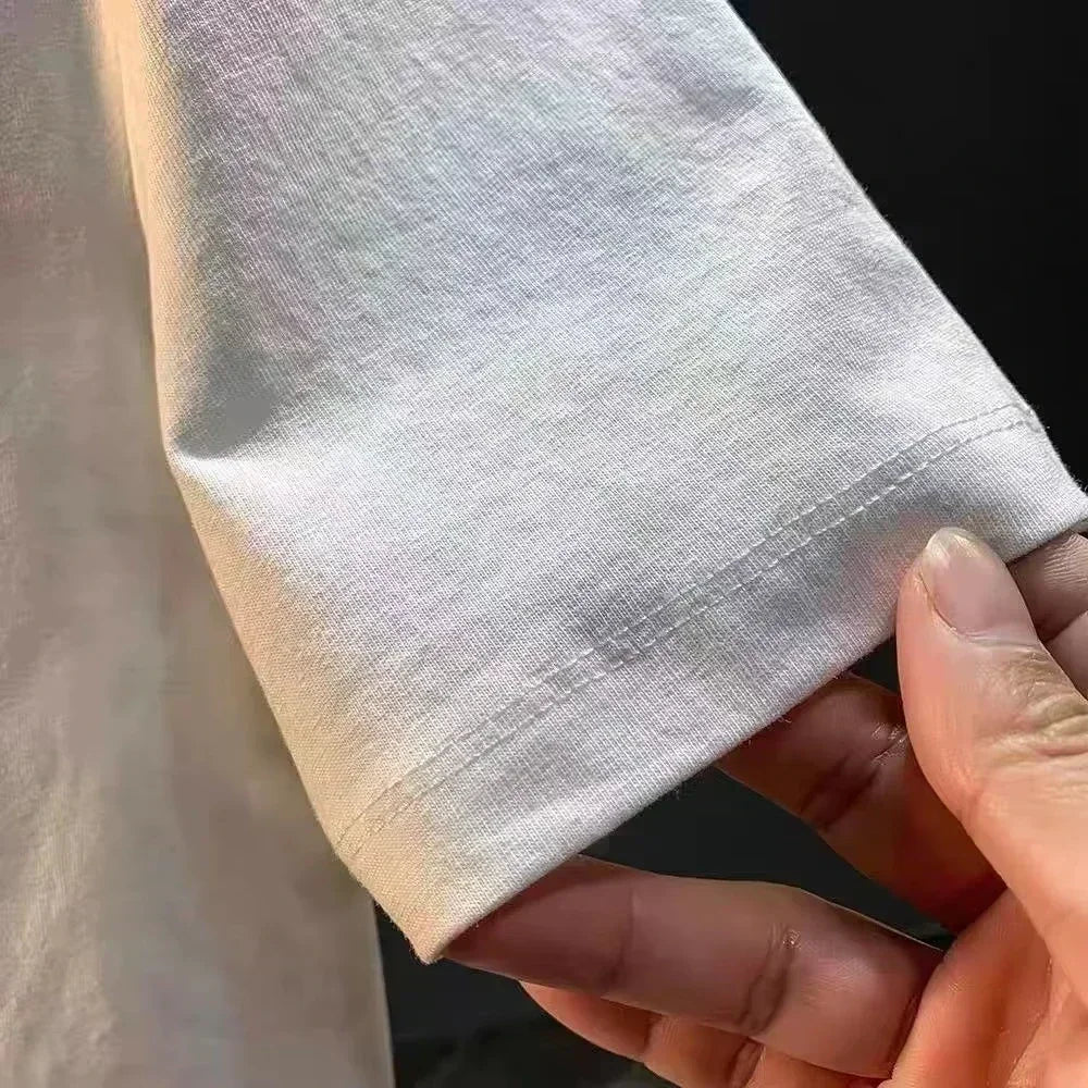 Men Cotton T-shirt T-shirt with The Trend of Neutral Graphics Daily Casual Street Breathable Daily Necessities Men Clothing