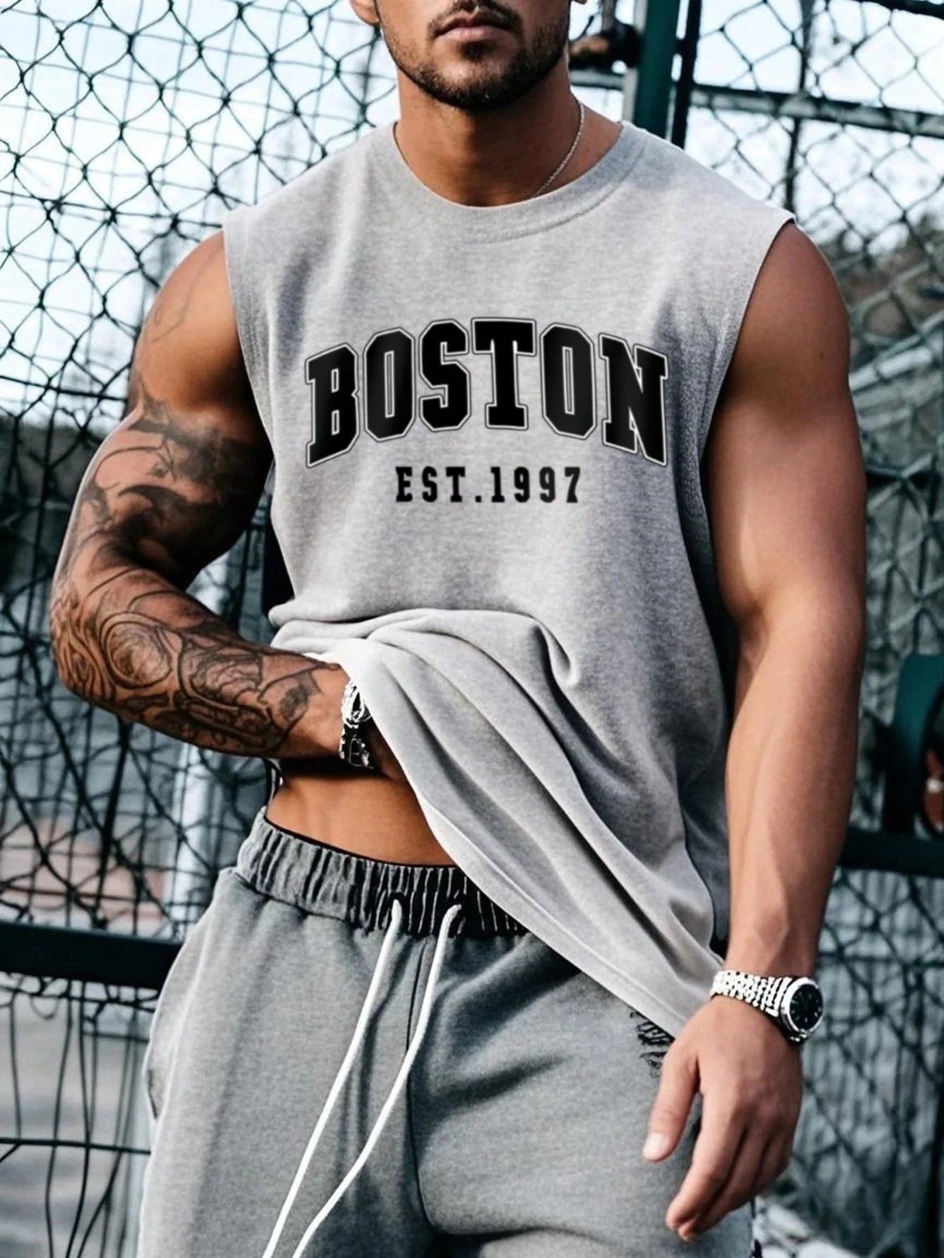 Men's Sleeveless T Shirt Minimalist Tank Top Suitable For Summer Outdoor Street Basketball Jersey Sports Men's Man Clothing Tees
