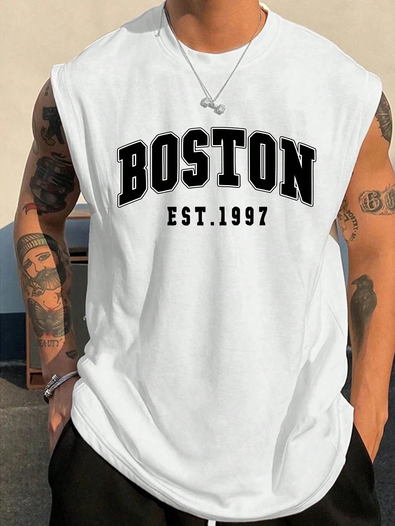 Men's Sleeveless T Shirt Minimalist Tank Top Suitable For Summer Outdoor Street Basketball Jersey Sports Men's Man Clothing Tees