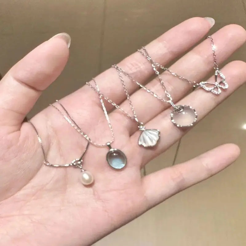 Light Luxury Minimalist Versatile Necklace Women's Fashionable Trendy Accessories Exquisite Ethereal Niche Collarbone Chain