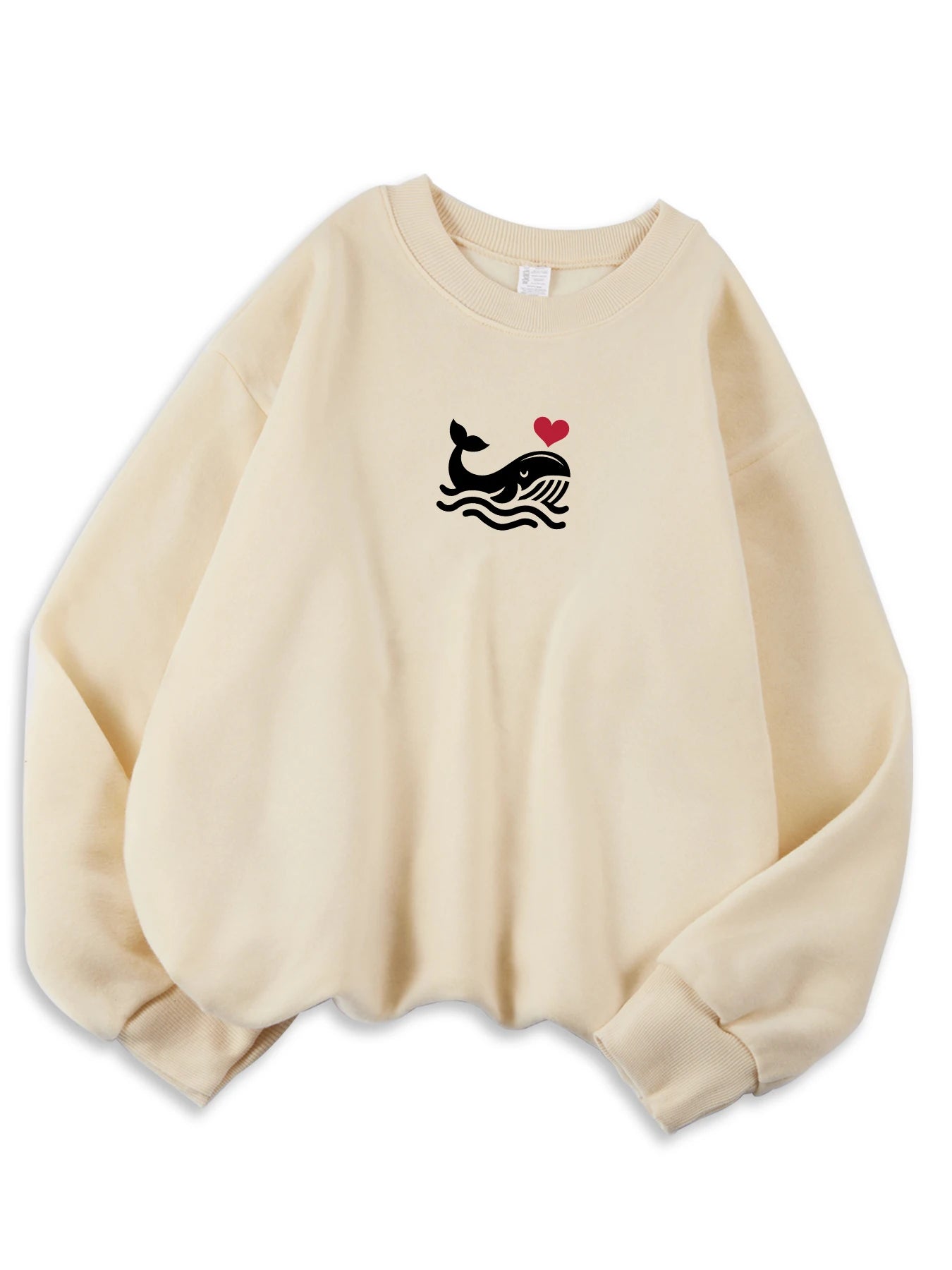 Casual Women's Sweatshirts Kawaii Bow Graphic Prints Pullover Comfortable Warm Oversize Hoodie Autumn Fleece Soft Female Clothes