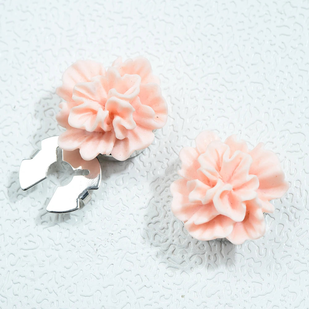 ICEYY Elegant Women's Shirts Cufflinks  Clusterflower Button Covers Set Womens Shirt Cufflinks for Tux Shirt Decoration