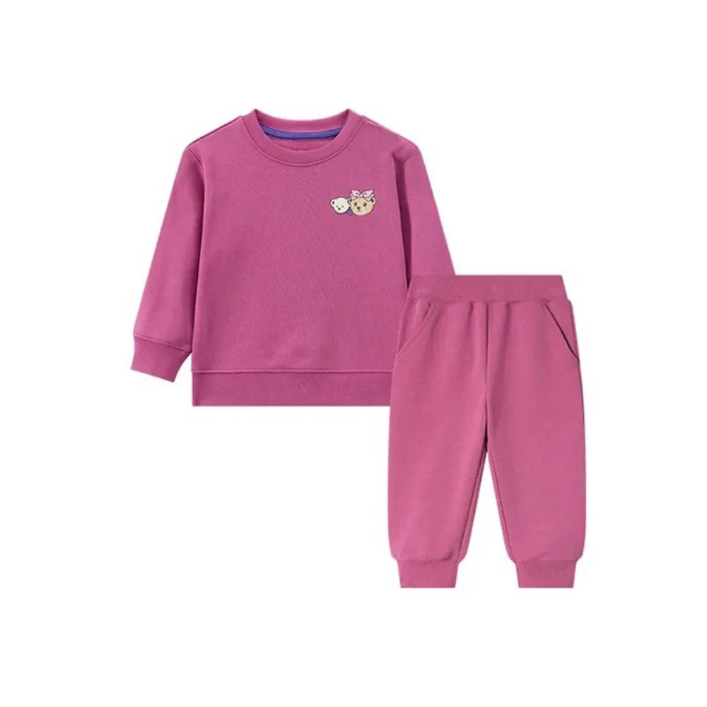 Winter Toddler Baby Boy Girl Clothing Sets 0-5Y Thick Kids Sweatshirt Clothes Baby Girl Fleece Pullover Tops+ Pant Suits Autumn
